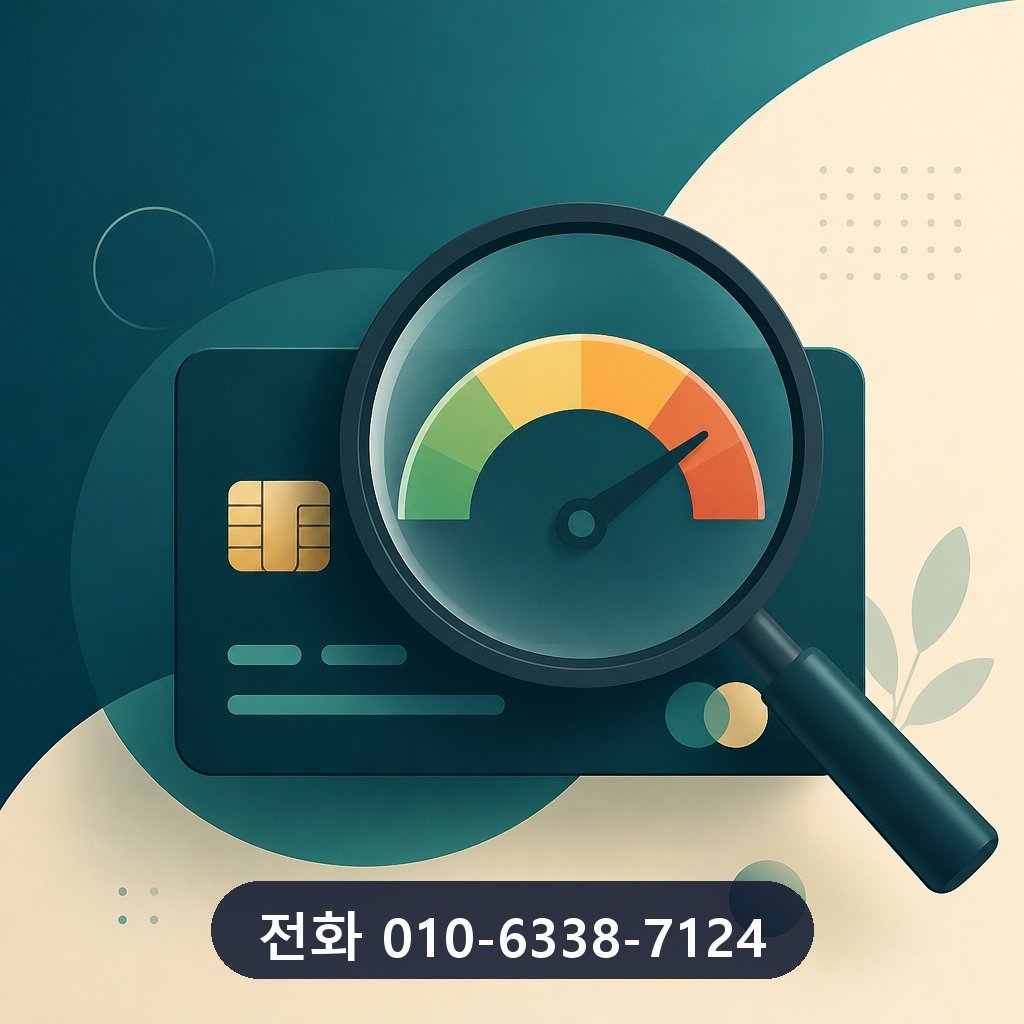 신용카드 현금화 한도 확인 이미지 · 문의 010-6338-7124